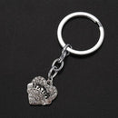 Fashion Lovely Crystal Rhinestone Letter "NANA" Heart Pendant Key Ring Key  U4T7
