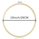 3 Pieces 10 Inch Round Wooden Embroidery Hoops Bamboo Circle Cross Stitch H X7N4