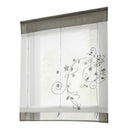 Rod Pocket Window Curtain Sheer Voile Bedroom Kitchen Balcony 60x120cm Grey