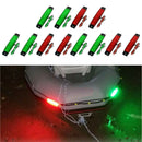 12 PIECES Red Green Boat Navigation LED Stern Lights Marine Starboard Light 12V
