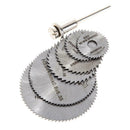 7PC  Cutoff Circular Saw HSS Rotary Blade Tool Cutting Discs Mandrel