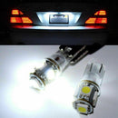 15x White T10 194 168 SMD 5050 LED Car Wedge Tail Side Parking Light Globe DC12V