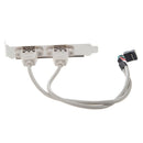 2-Port USB Rear Panel Bracket Host Adapter