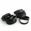 15 PCS Bracelet Bangle Rubber Black Sport 12 mm Band TOP C9W1