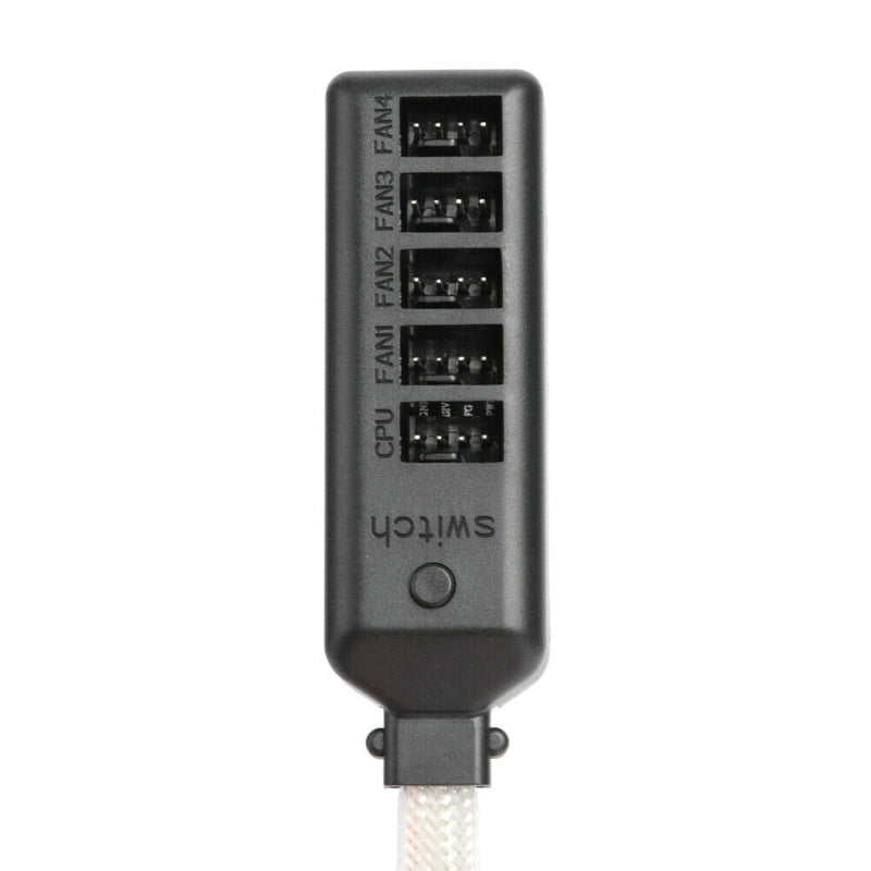 1 to 5 Multi Way Fan HUB 4Pin RGB Cooler Splitter Adapter for Desktop PC Case