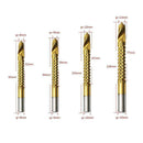 10Pcs 3-13mm Wood Metal Cutting Groove HSS Titanium Coated Drill Bit Newest Use