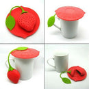 Loose Leaf Tea Infuser Strawberry Mug Cover Teabag Brew Cup