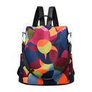 Women Oxford Travel School Bags Girls Anti Theft Backpacks (Multicolor) SN9F