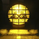 5.5" 4X4 Round Off Road Driving Halogen Fog Led Work Light Lamp Spotlight FT