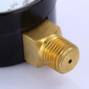 50mm 1/4" 0.25" 1305 0/100PSI Low Pressure Gauge for air steam water Bottom+Case