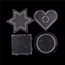1 lot Square Round Star Heart Perler Hama Beads Peg Board Pegboard for 2.6mm Hn