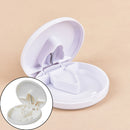 Pill Case Medicine Crusher Grinder Splitter Tablet Divider Cutter Storage Bo JR