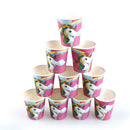 10X cups kids birthday party supplies Unicorn.paper glass party decor M&E