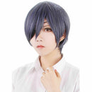 Black Fashion Butler Ciel Phantomhive Short Blue Gray Costume Wig Anime Cos L9E6