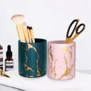 Pen Holder, Stand for Desk Marble Pattern Pencil Cup for Girls Kids Durable