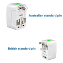 Universal All-in-one Square Tour Travel AU/UK/US/EU Plug AC Adapter WallCharger