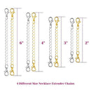 12Pcs Chain Extender Jewelry Necklace Lobster Clasps And Closures For Neckl