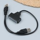 USB 2.0 to 2.5inch 22 7+15 serial ATA SATA 2.0 HDD/SSD adapter converter cableME