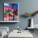 5D DIY Full Drill Diamond Painting Coconut Tree Cross Stitch Kit Home Decor