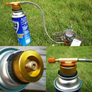 Outdoor Picnic Gas Stove Burner Converter Connector Gas Can Tank Adapter C YXB