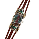 Retro Women Female Leather Belt Wrap Buckle Bracelet Watch Lady Quartz Watches