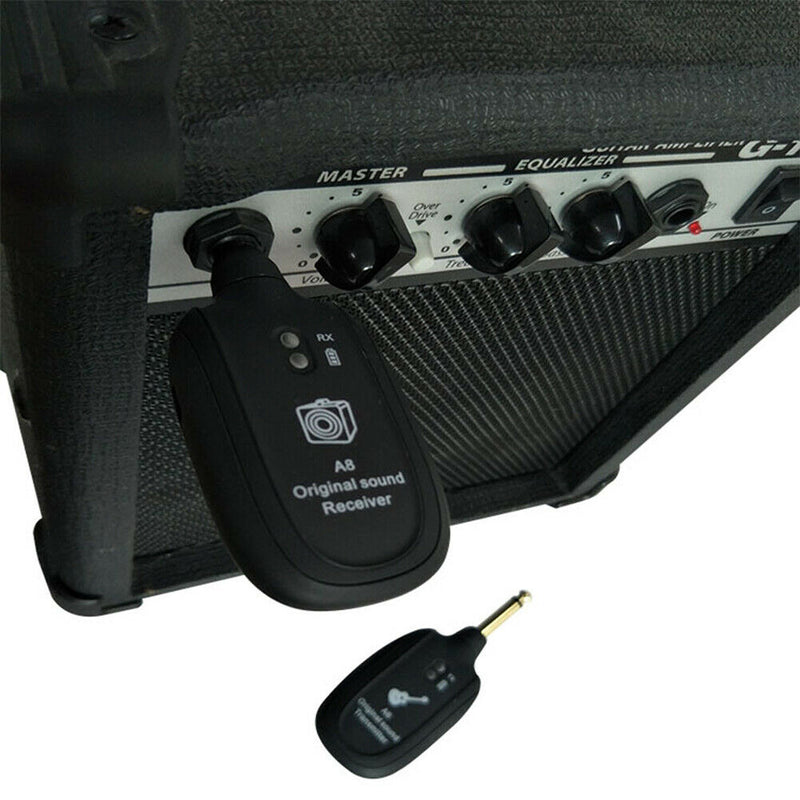Wireless Audio Transmission Receiver Transmitter System for Electric Guitar A