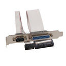 PCI Slot Header Serial DB9 9 Pin COM with Parallel DB25 25 Pin LPT Cable Bracket