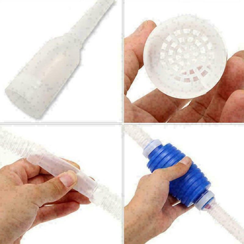 Aquarium Siphon Gravel Cleaner Fish Safe Tank Vacuum Water Change 2019 O9U3 O2E7