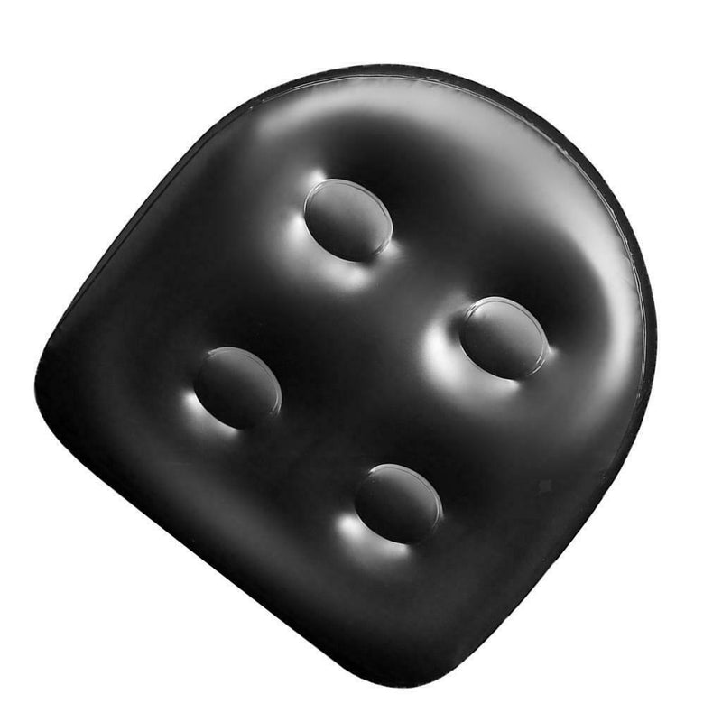 3Pcs Spa Booster Seat Cushion Inflatable Pillow for Bathtub Anti-slip Black