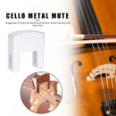 Durable Mute Silencer Delicate Design 2 Prong Cello Mute Silencer for 3/4 4/4 Ce