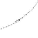 Dual Plates Pendant Necklace Man Sweater Chain Military Army Style Metallic A