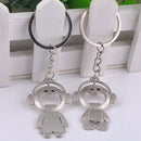 Cute Couples Keyring Set Lovers Bottle Opener Key Chain Ring Keychain Gift 3C
