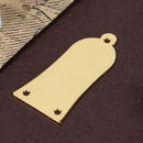 3 Holes Metal Bell Style Truss Rod Cover for Electrical Guitar Bass(Golden)