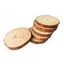 10pcs 10-12CM Wood Log Slices Discs Wooden Craft Embellishment for DIY Craf