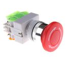 New Red Mushroom Cap 1NO 1NC DPST Emergency Stop Push Button Switch AC 660V  BX