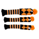 3Pcs Golf Club Head Covers, fit for Driver Wood(460cc), Fairway Wood,