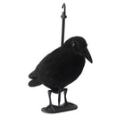 Garden Flocked Hard Plastic Black Crow Hunting Decoy Raven Halloween Prop
