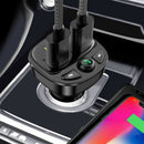 Car Fm Transmitter Bluetooth 5.0 Fast Charging Car MP3 Player QC3.0 Car Cha H3J2