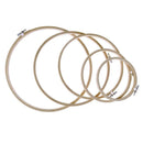 5pcs DIY Bamboo Cross Stitch Frame Needlework Hoop Hand Embroidery Ring