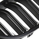 1 Pair Double Slat Line Front Bumper Grill Hood Kidney Grille Grill for 201