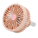 USB Car Air Vent Clip Fan Mini 3 Mode Fan with Colorful LED Light (Pink)