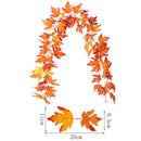 Imitation Cane Rattan Maple Leaf Halloween Decoration Artificial Plants