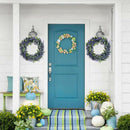 Artificial Wreath, Door Wreath 17 Inch Lavender Spring Wreath Round Wreath