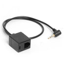 Headset Adapter 2.5mm TRS Stereo Plug Male to RJ9 6P4C Socket Female Cable