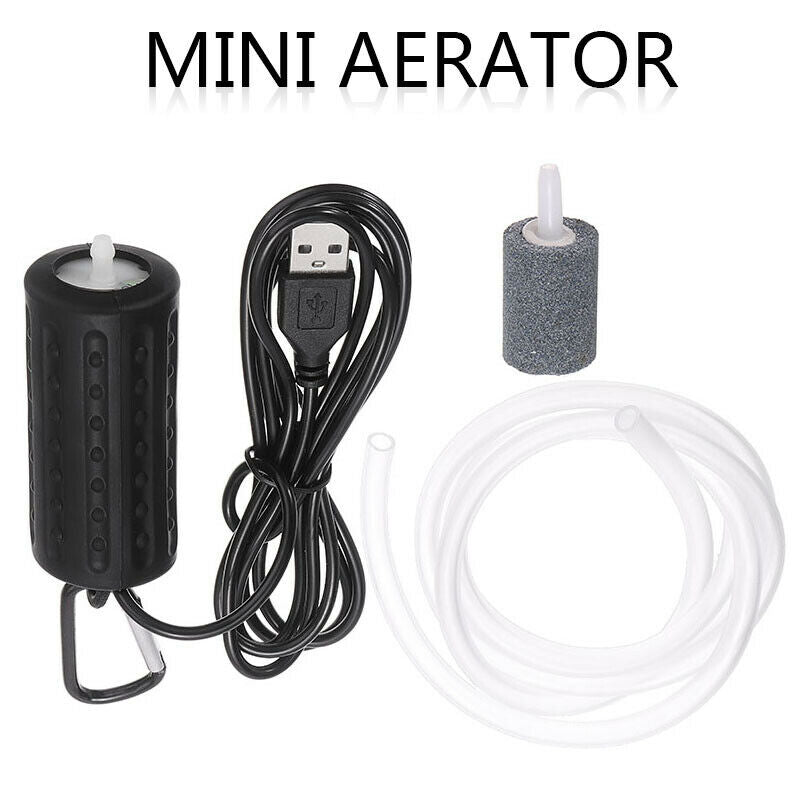 Ultra Silent Pocket USB Aquarium Fish Tank Air Pump Mute Energy Saving Oxygen