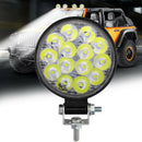 42W Round 14 LED Spot Work Light Bar Fog Driving Lamp Truck Tractor SUV AT %x