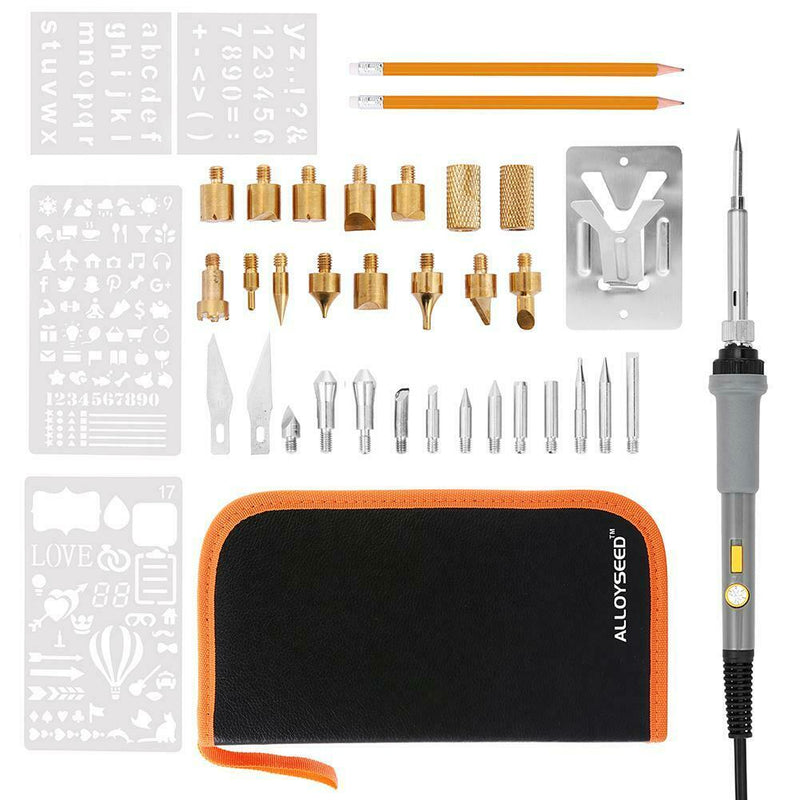 Adjustable Temperature Soldering Iron Wood Burning Pyrography Tool Kit