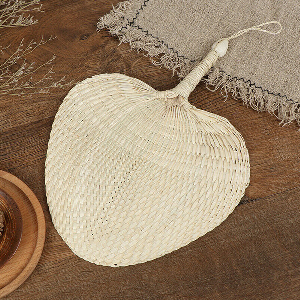 1PC Hand-woven Mosquito Repellent Fan Summer Manual Straw Hand Fans Palm LeafJ~ï¼ˆ