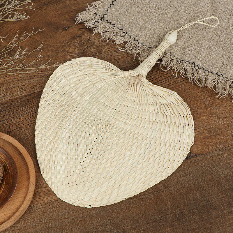 1PC Hand-woven Mosquito Repellent Fan Summer Manual Straw Hand Fans Palm LeafJ~ï¼ˆ
