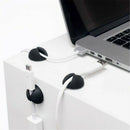 20Pcs Cable Clips Self-Adhesive Desk Cord Management Organizer Wire USB Holder ~